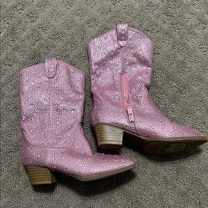 Link Sparkly Pink Kids Boots